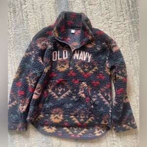 Old Navy Multicolor Fleece Pullover